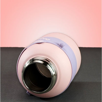 Little Surprise Box, Pink Game Theme tempertaure Controlled Stainless Steel Kids Water Bottle, 550 Ml