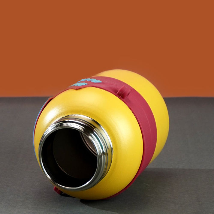 Little Surprise Box, Yellow Game Theme Stainless Steel Kids Water Bottle, 550 Ml