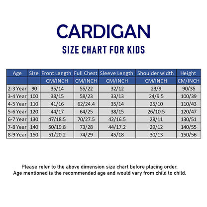 Green Knited Dual Bow kids Cardigan, Sweater for Winter & Christmas