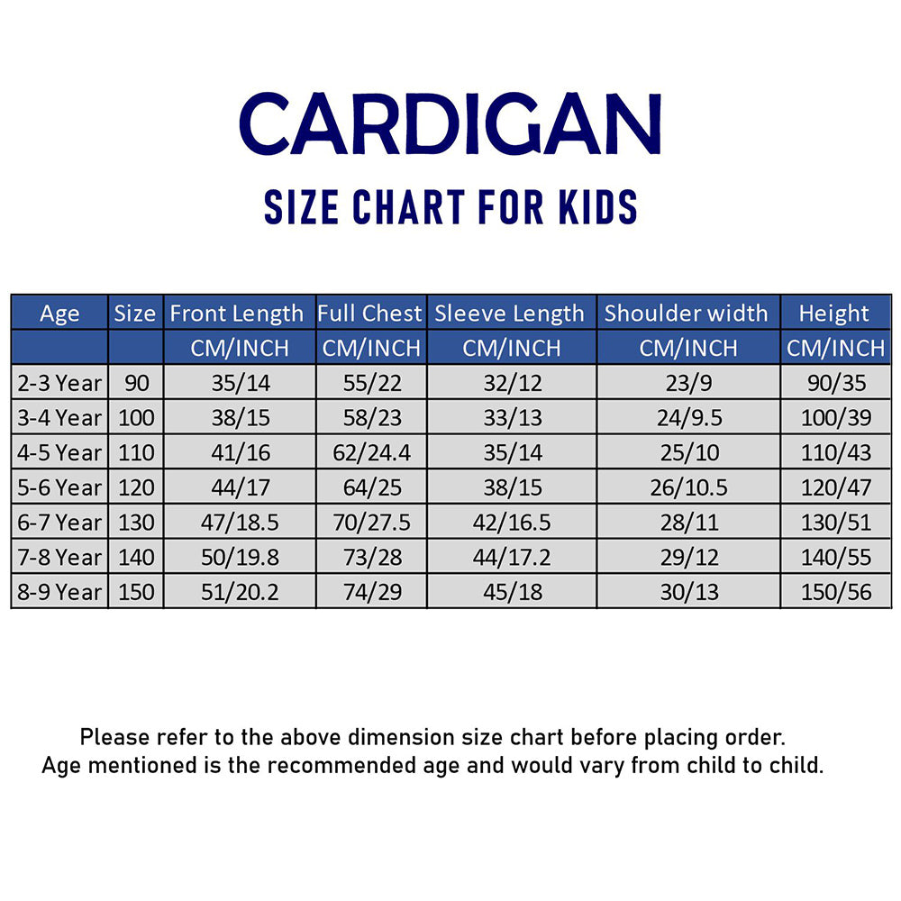 Maroon Letter “M” Cable-Knit Christmas Cardigan Winter Sweater for Kids