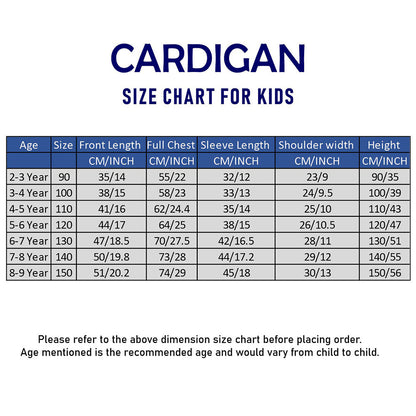 Maroon Mini Bows Knitted Cardigan,  Christmas Winter Sweater for Kids