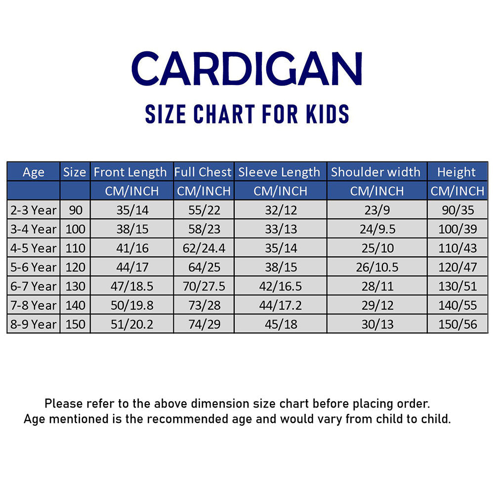 Maroon Courage Above Fear  Cardigan, Christmas Winter Sweater for Kids