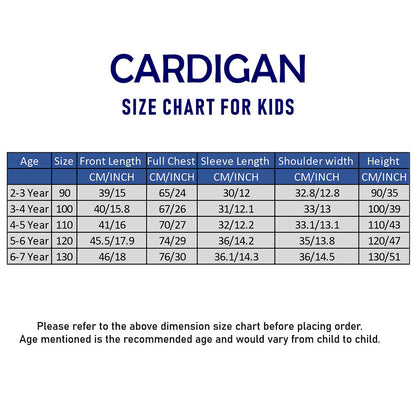 Red Maths Fun Kids Cardigan, Sweater for Christmas & Winter