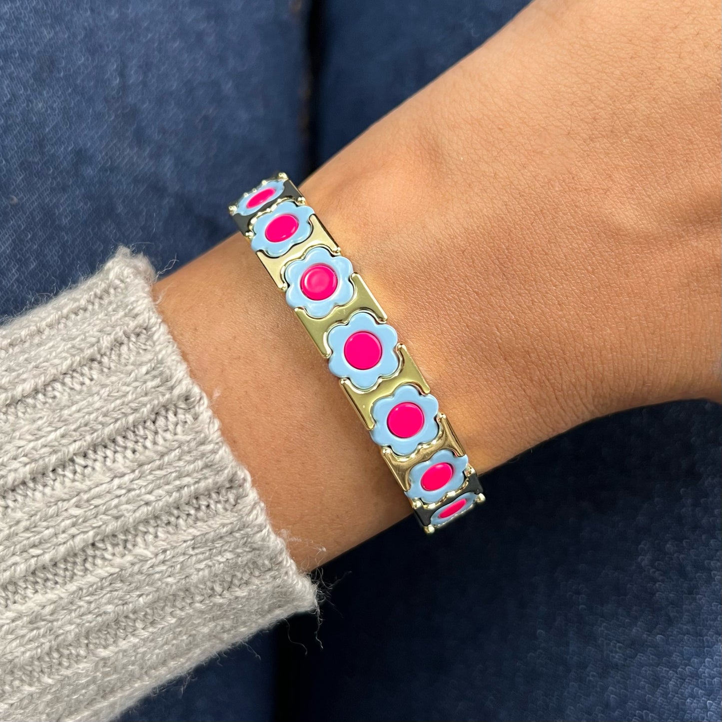 Flower Enamel Bracelet | Pastel & Pop