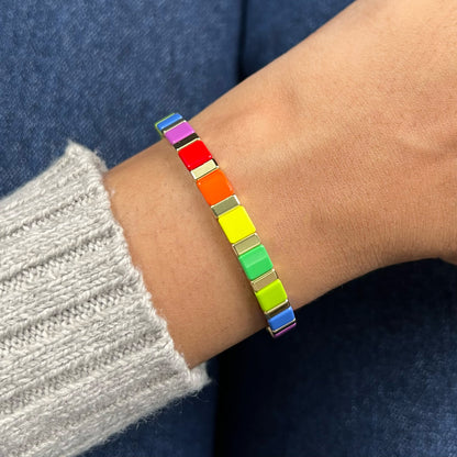 Party Enamel Bracelet | Rainbow