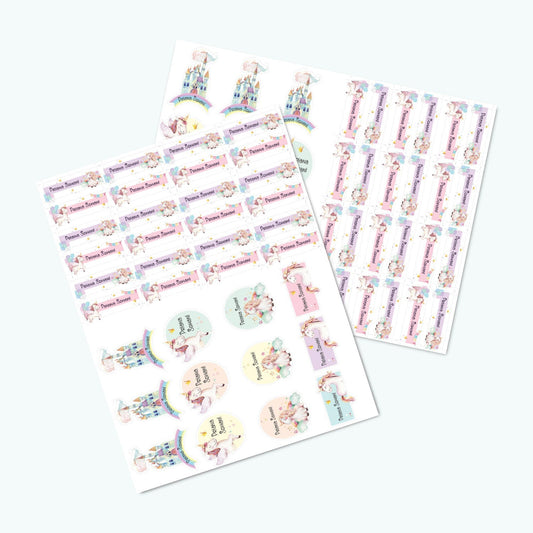 Personalised Sticker Sheet - Set of 2 | Waterproof