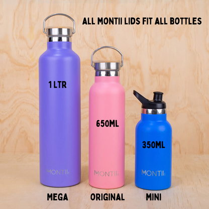 MontiiCo Mega Drink Bottle - Blueberry 1 Litre