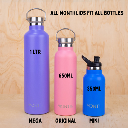 MontiiCo Mega Drink Bottle - Strawberry 1 Litre