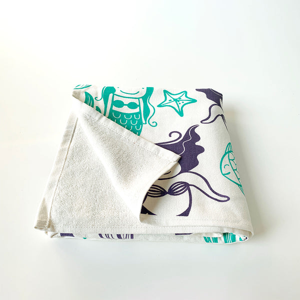 WRAP - Bath Towel - Mermaid Green/Purple