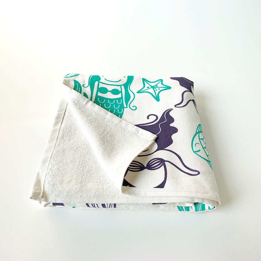 WRAP - Bath Towel - Mermaid Green/Purple