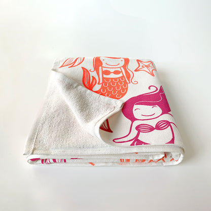 WRAP - Bath Towel - Mermaid Pink/Orange