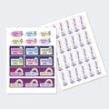 Sticker Sheet - Set of 2 - A4 Size