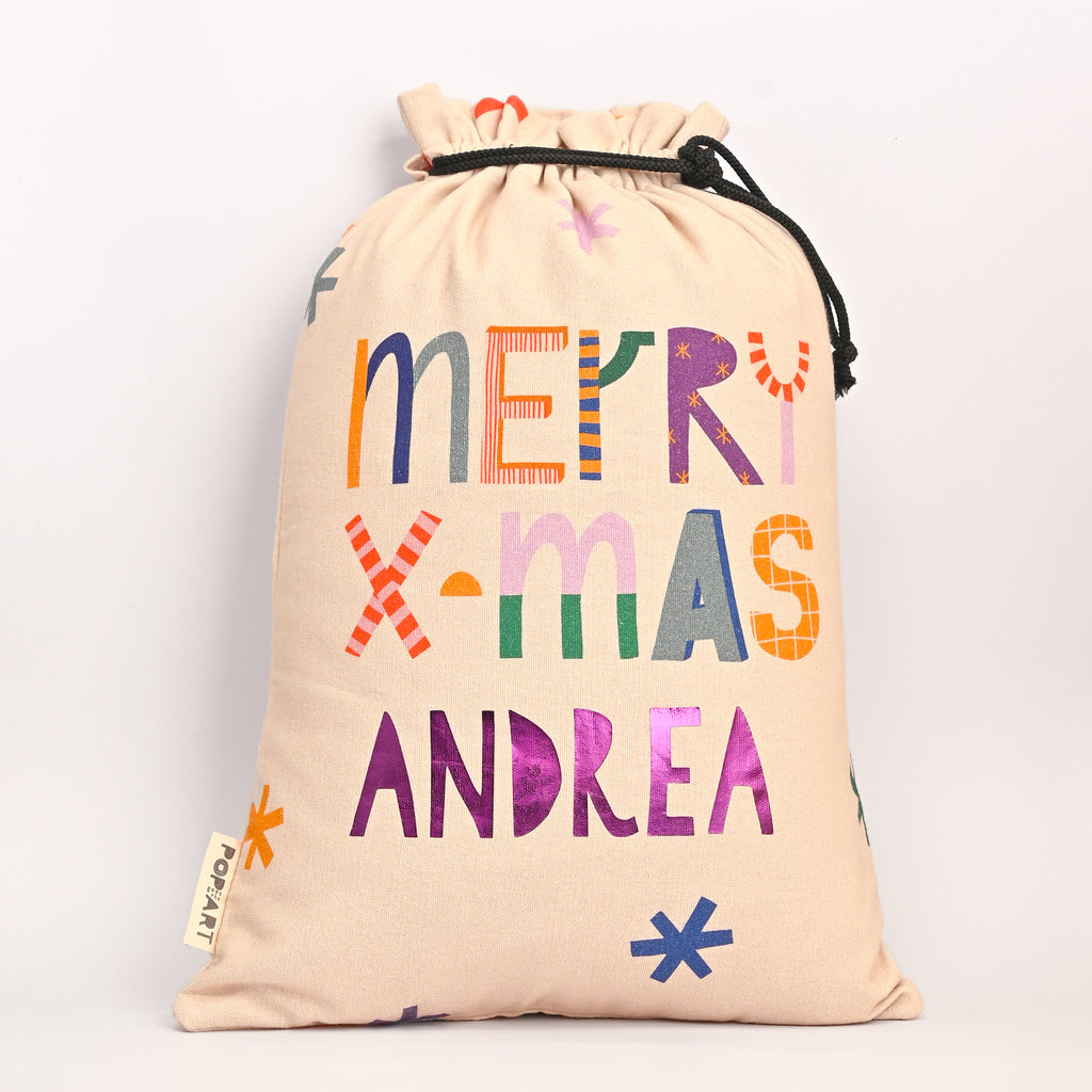 Personalised Sack | Merry Xmas