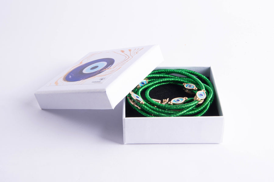 Metallic Crossbody Lanyard-Green