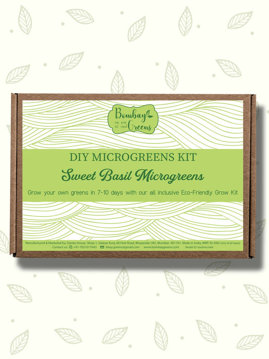 DIY Microgreens Eco-Friendly Kit - Sweet Basil