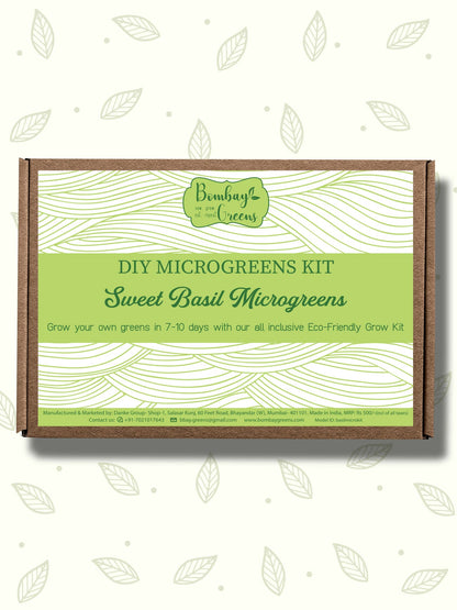 DIY Microgreens Eco-Friendly Kit - Sweet Basil