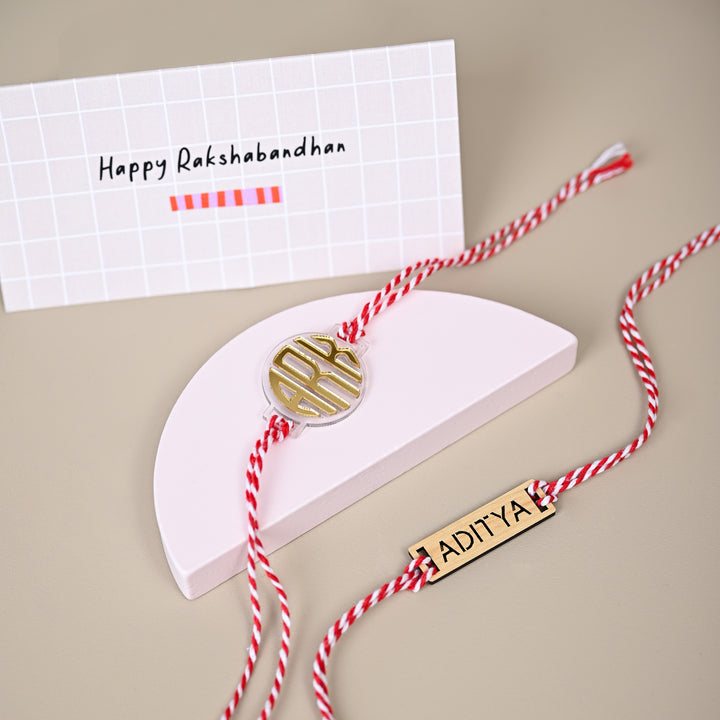 Personalised Name Rakhi | Monogram