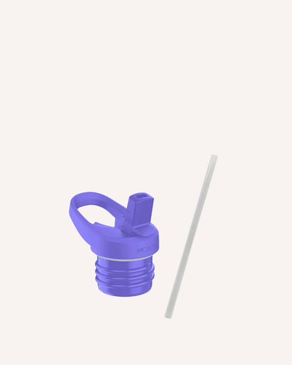 MontiiCo Drink Bottle Lid - Sipper 2.0 Grape with Straw