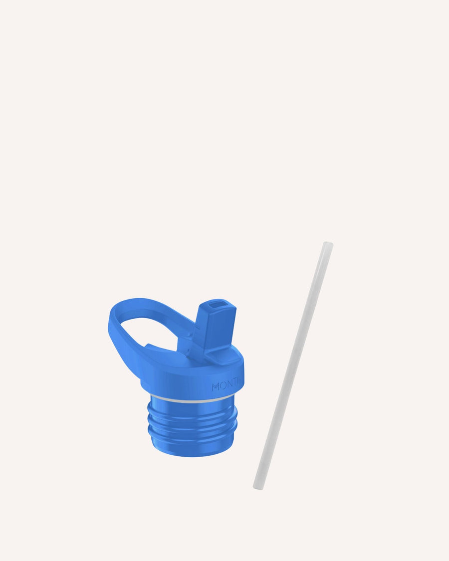 MontiiCo Drink Bottle Lid - Sipper 2.0 Blueberry with Straw