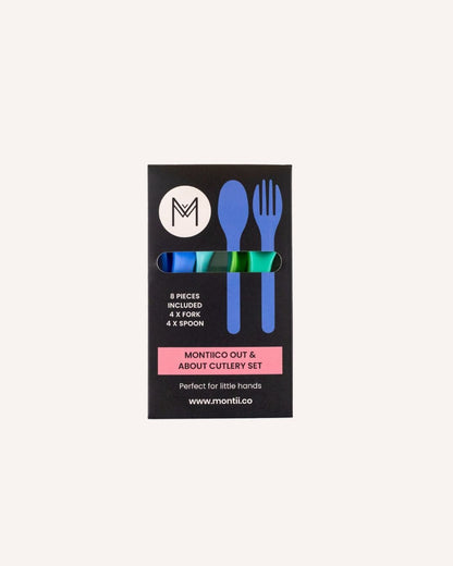 MontiiCo Out & About Cutlery Set - Blueberry