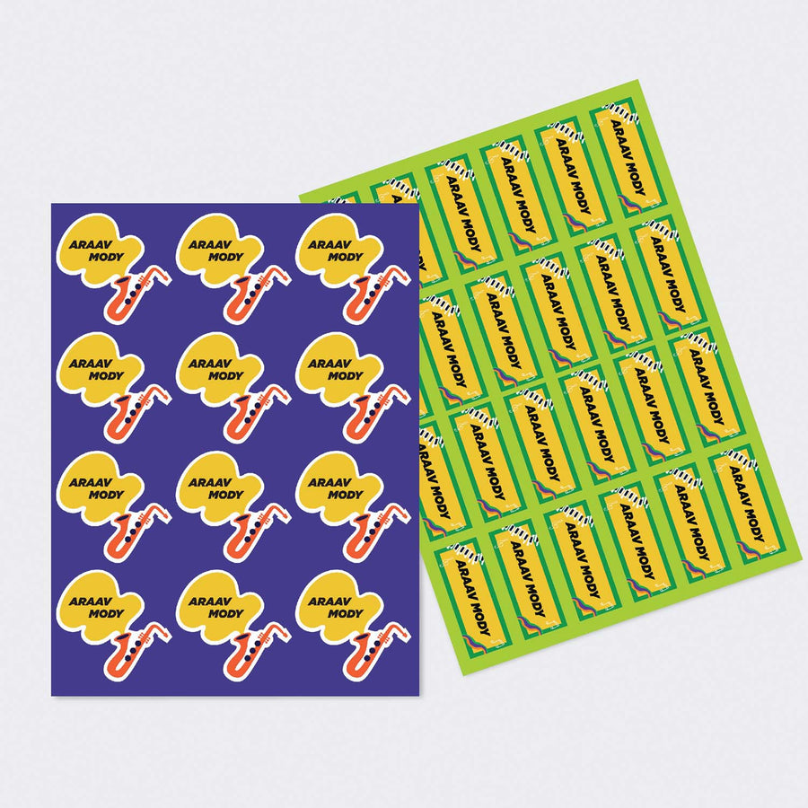 Sticker Sheet - Set of 2 - A4 Size