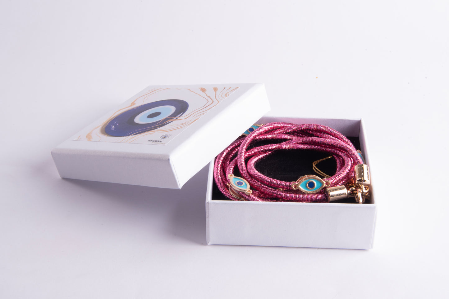 Metallic Crossbody Lanyard- Pink