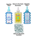 The One Step  Glow in the Dark Slime Bundle | Electric Blue