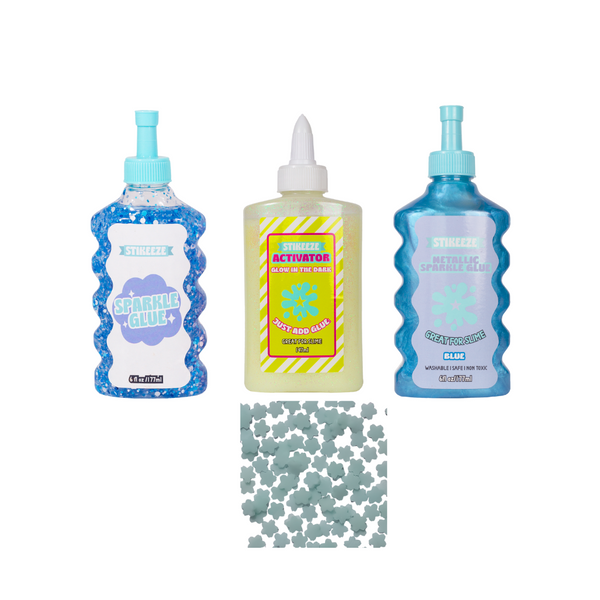 The One Step  Glow in the Dark Slime Bundle | Electric Blue