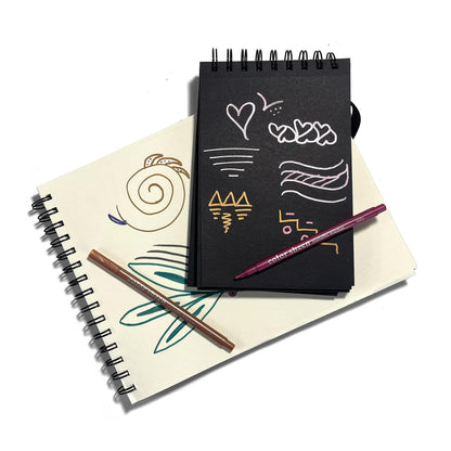Color Sheen Metallic Colored Felt Tip Markers - Set of 12