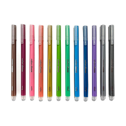 Color Sheen Metallic Coloured Gel Pens - Set of 12