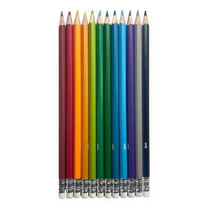 Unmistakeables Erasable Coloured Pencils- Set of 12