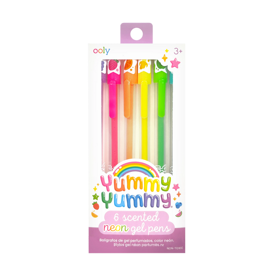 Yummy Yummy Scented Gel Pens - Neon - Set of 6