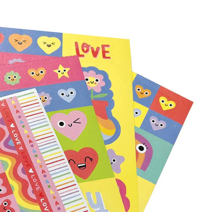 Stickiville Stickers: Happy Hearts - Book (10 Sheets)