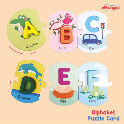 Open Ended 2 in 1 Alphabet Board Puzzle-Puzzles-Open Ended-Toycra