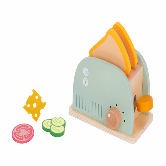 Open Ended Little Chef's Toaster Set -6 Pieces-Pretend Play-Open Ended-Toycra