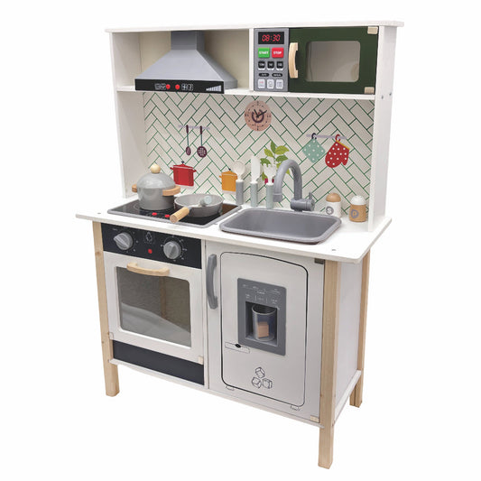 Open Ended Modern Kitchen Set -(12 Accessories included)-Pretend Play-Open Ended-Toycra