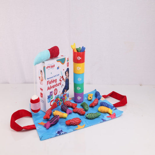Montessori Soft Cloth Fishing Adventure Set