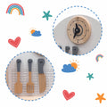 Open Ended Tiny Chef's First Wooden Kitchen (8 Accessories included)-Pretend Play-Open Ended-Toycra