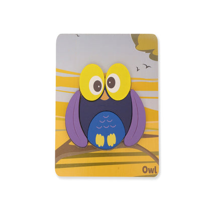 Open Ended Toddler's First 6 In 1 Puzzle - Animals (6 puzzles, 27 pcs)-Puzzles-Open Ended-Toycra