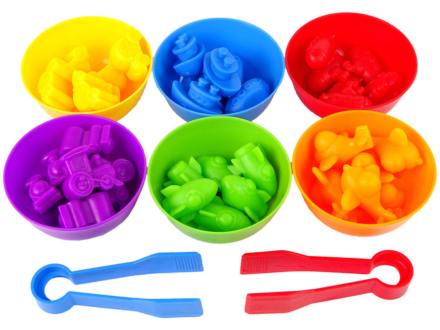 Open Ended Vehicle Lab Montessori Sorting Toy (44 Pcs)-Learning & Education-Open Ended-Toycra