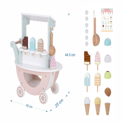 Open Ended Wooden Ice Cream Cart-Pretend Play-Open Ended-Toycra
