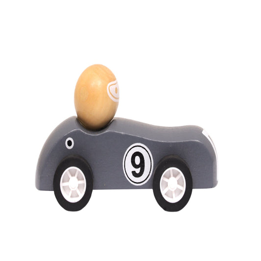 Open Ended Wooden Pull Back Race Car (1 Pc)-Vehicles-Open Ended-Toycra