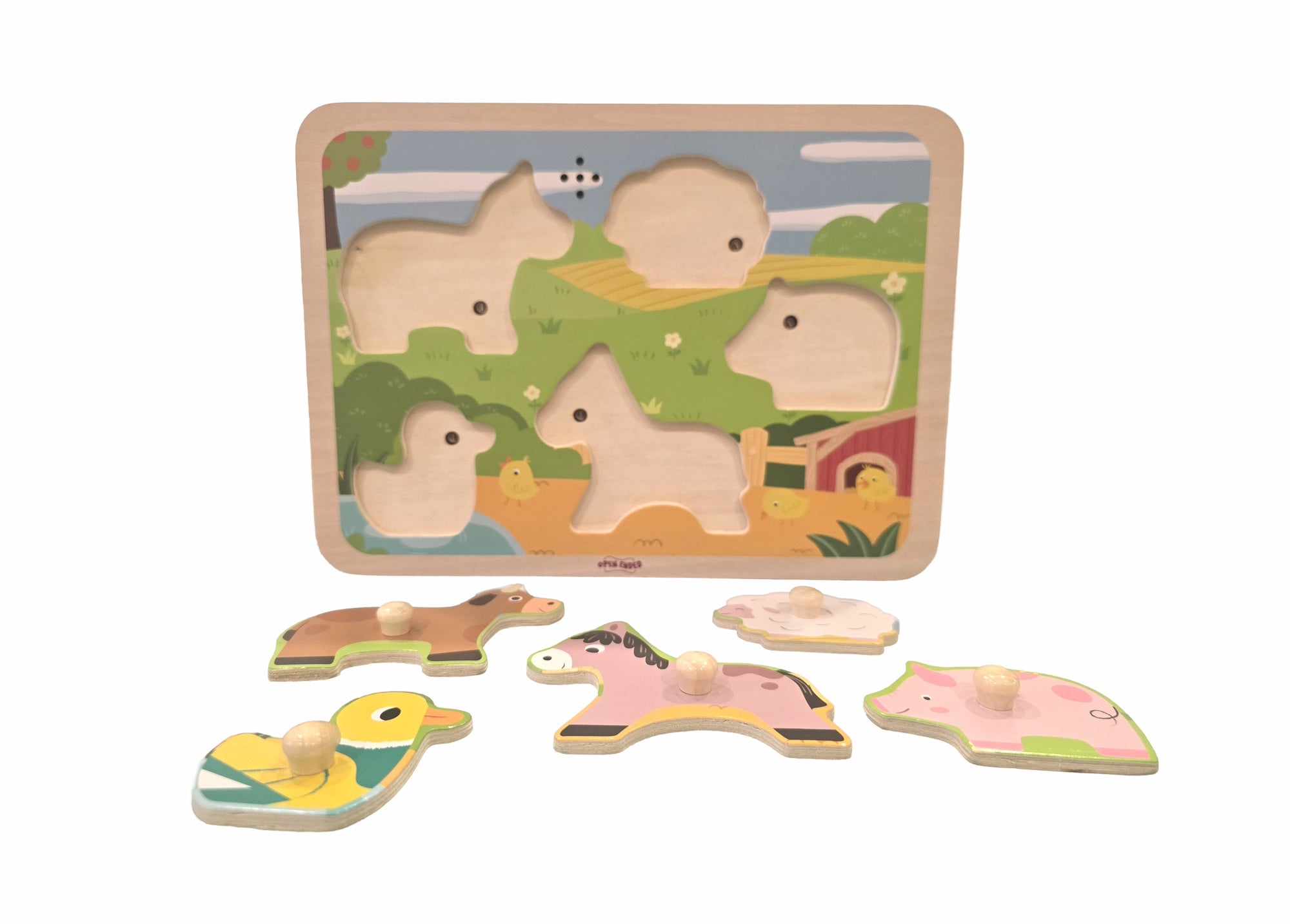 Open Ended Wooden Sound Puzzle - Farm – Bombay Kids Company