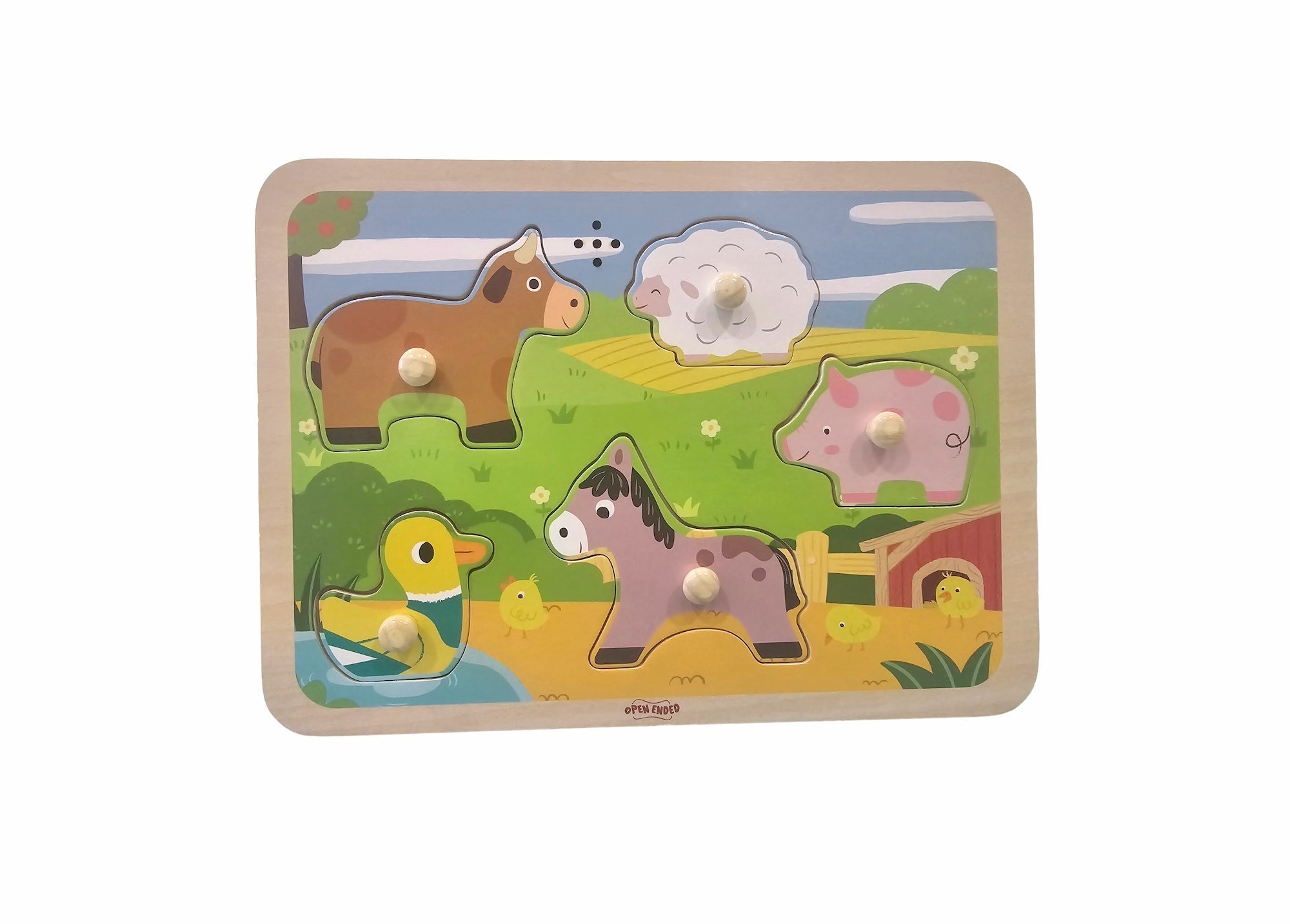 Open Ended Wooden Sound Puzzle - Farm – Bombay Kids Company