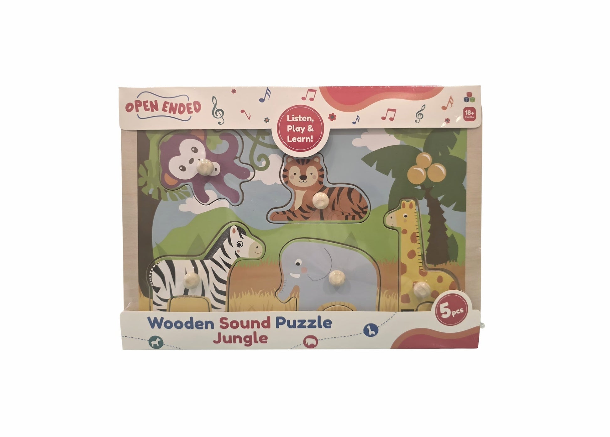 Open Ended Wooden Sound Puzzle - Jungle – Bombay Kids Company