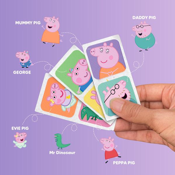 Ouchie Peppa Pig & Family Mosquito Repellent Patches 100% Natural (24 Patches)