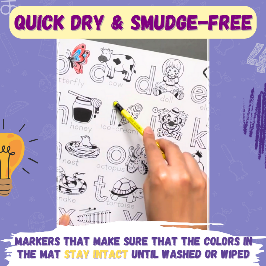 MY FIRST EDUCATIONAL SET - REUSABLE DOODLE PLACEMATS