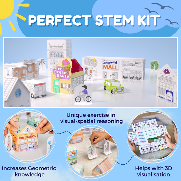 PepPlay 3D Paper Model Kit - City Life