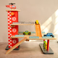 Playbox Drive in-Multilevel Activity Center with Helicopter Pad, Moving Elevator & Rapid Descent Ramps Pretend Play Toy Develops Motor Skills & Creativity - Age 1+ Years
