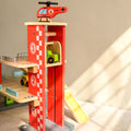 Playbox Drive in-Multilevel Activity Center with Helicopter Pad, Moving Elevator & Rapid Descent Ramps Pretend Play Toy Develops Motor Skills & Creativity - Age 1+ Years